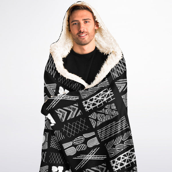 Possum Skin Cloak Hooded Blanket Sherpa